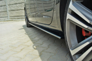 Prahové lišty Seat Leon III Cupra / FR 12-16 černý lesklý plast