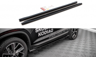 Prahové lišty Škoda Kodiaq Mk1 Facelift černý lesk