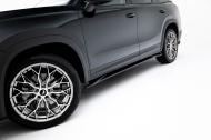 Prahové lišty Škoda Kodiaq Mk2 černý lesklý plast