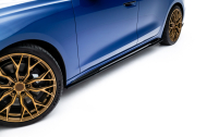 Prahové lišty Street pro Audi A5 S-Line / S5 Sedan / Avant B10 černo červené