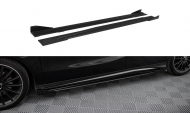 Prahové lišty Street pro + flaps Mercedes-Benz A AMG-Line W176 Facelift černé