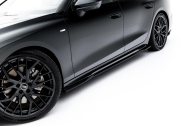 Prahové lišty V.1 Audi A6 S-Line C9 černý lesklý plast