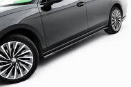 Prahové lišty V.1 Škoda Superb Mk4 černý lesklý plast