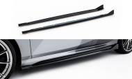 Prahové lišty V.2 BMW M135i / 1 M-Pack F70 černý lesklý plast