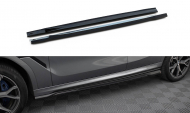 Prahové lišty V.2 BMW X6 M-Pack G06 Facelift černý lesklý plast