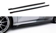 Prahové lišty V.3 BMW M135i / 1 M-Pack F70 černý lesklý plast