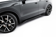 Prahové lišty Volkswagen Touareg R-Line Mk3 Facelift černý lesklý plast