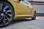 Prahové lišty Vw Arteon 2017- černý lesklý plast