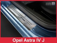 Prahové ochranné nerezové lišty Avisa Opel Astra J 2010-2016 Special Edition