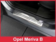 Prahové ochranné nerezové lišty Avisa Opel Meriva B  2010- Exclusive