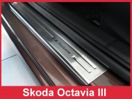 Prahové ochranné nerezové lišty Avisa Škoda Octavia III 2013- Exclusive