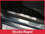Prahové ochranné nerezové lišty Avisa Škoda Rapid 2012-