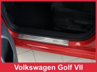 Prahové ochranné nerezové lišty Avisa Volkswagen Golf VII Exclusive