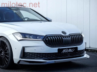 Přední spoiler, Škoda Superb IV., 2024- černé lesklý