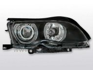 Přední světla angel eyes CCFL BMW E46 Coupe/Cabrio 01-05 černá