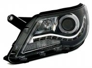 Přední světla Angel Eyes CCFL s LED VW Tiguan 07-11 černá
