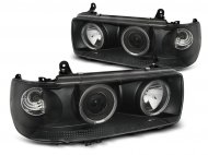 Přední světla angel eyes Toyota Land Cruiser 80 90-97 černá