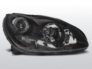 Přední světla čirá Mercedes-Benz S W220 man. 98-05 černá