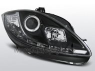 Přední světla čirá s LED Seat Leon/Altea/Toledo 09-13 černá