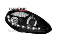 Přední světla Devil Eyes Fiat Grande Punto 05- černá LED blinkr