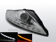 Přední světla Devil Eyes s LED Ford Mondeo 07-10 chrom LED blinkr