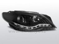 Přední světla Devil Eyes s LED VW Passat CC 08-12 černá