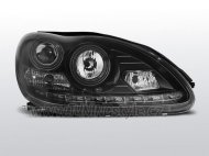 Přední světla Devil Eyes xenon D2S Mercedes-Benz W220 02-05 černá