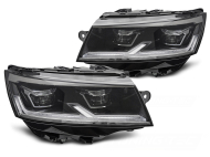 Přední světla Full LED, denní svícení, pro VW T6.1 2020-2024, černá