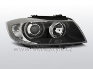 Přední světla LED Angel Eyes BMW 3 E90 sed/tour 05-11 černá