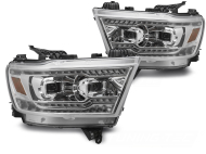 Přední světla LED pro DODGE RAM 2019-2022 chromová