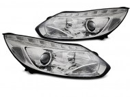 Přední světla LED pro Ford Focus MK3 11-14 chromové