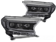 Přední světla LED pro FORD RANGER V 2016-2022 černá