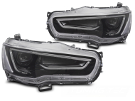 Přední světla LED pro MITSUBISHI LANCER 8 2008-2016 černá