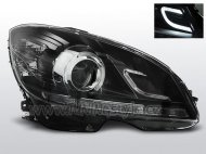 Přední světla LED TubeLights Mercedes-Benz C W204 07-10 černá