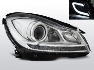 Přední světla LED TubeLights Mercedes-Benz C W204 11-14 chrom