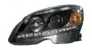 Přední světla s denními světly RL Mercedes-Benz W204 07-11 černá