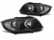 Přední světla s LED Angel Eyes BMW 3 E90/E91 05-11 černá