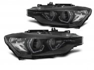 Přední světla s LED Angel Eyes DRL BMW 3 F30/F31 xenon 10-15 černá