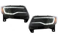 Přední světla LED s LED denními světly a dynamickým LED blinkrem pro Jeep Grand Cherokee IV WK2 (...