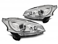 Přední světla s LED denními světly Peugeot 208 12-15 chrom