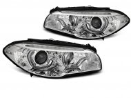 Přední světla s LED dynamickým blinkrem, 3D LED Angel Eyes DRL BMW 5 F10/F11 xenon 10-15 chromová