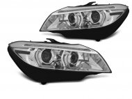 Přední světla s LED dynamickým blinkrem, 3D LED Angel Eyes DRL BMW Z4 E89 09-13 xenon AFS chromová
