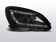 Přední světla s LED Mercedes-Benz W204 07-10 černá