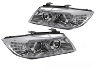 Přední světla s LED pro BMW E90/E91 2005-2008 chromová