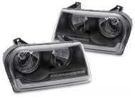 Přední světla s LED pro CHRYSLER 300 2005-2008 černá
