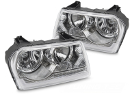 Přední světla s LED pro CHRYSLER 300 2005-2008 chromová