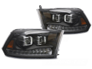 Přední světla s LED pro DODGE RAM 2009-2018 double černá