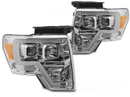 Přední světla s LED pro FORD F150 MK12 2008-2014 chromová