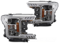Přední světla s LED pro FORD F150 MK13 2017-2020 chrom