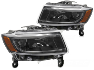 Přední světla s LED pro JEEP GRAND CHEROKEE 2014-2016 černá